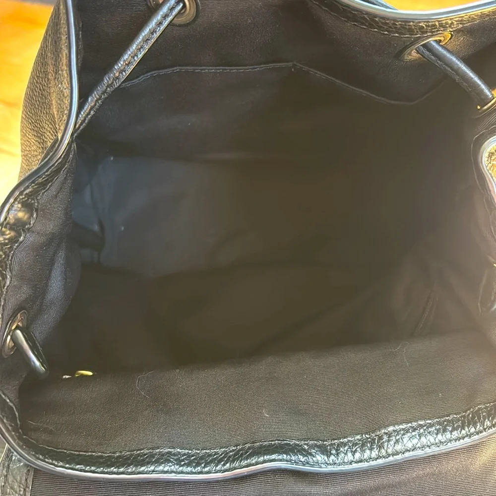 Coach Black Leather Backpack - Picture 7 of 8